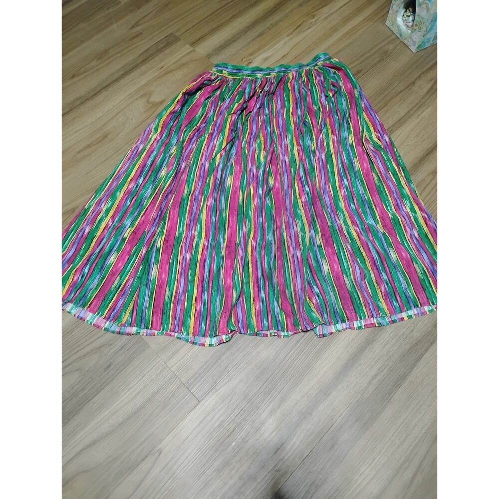 Vintage Napa Valley Stripes Multicolor Boho/Hippie Maxi Skirt Size Large